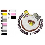 The Simpsons Homer Simpson 05 Embroidery Design